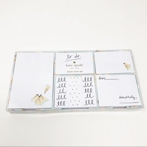 Kate Spade on point sticky note set NWT